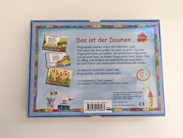 Meine Fingerspiel-Karten - arsEdition, 12+ Monate