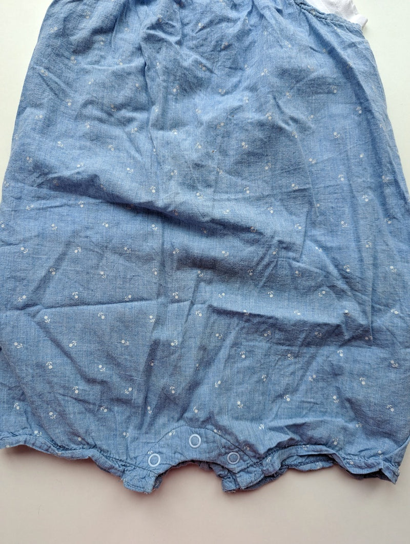 Dünner Sommereinteiler mit T-Shirt - H&M, Mädchen Gr.92