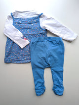 2tlg. Outfit, Top mit integriertem Shirt & Leggings - S.Oliver, Mädchen Gr.68