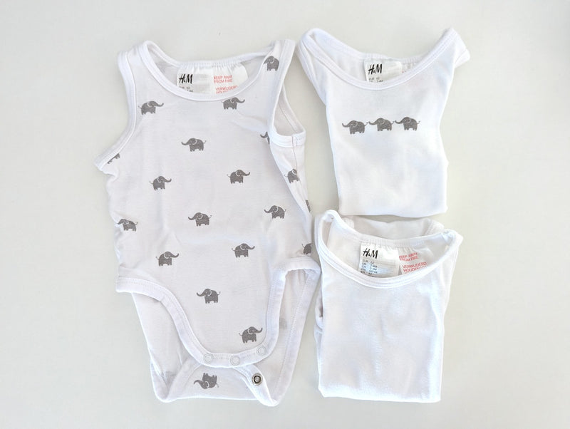 3er Pack, Trägerbodys - H&M, Gr.62
