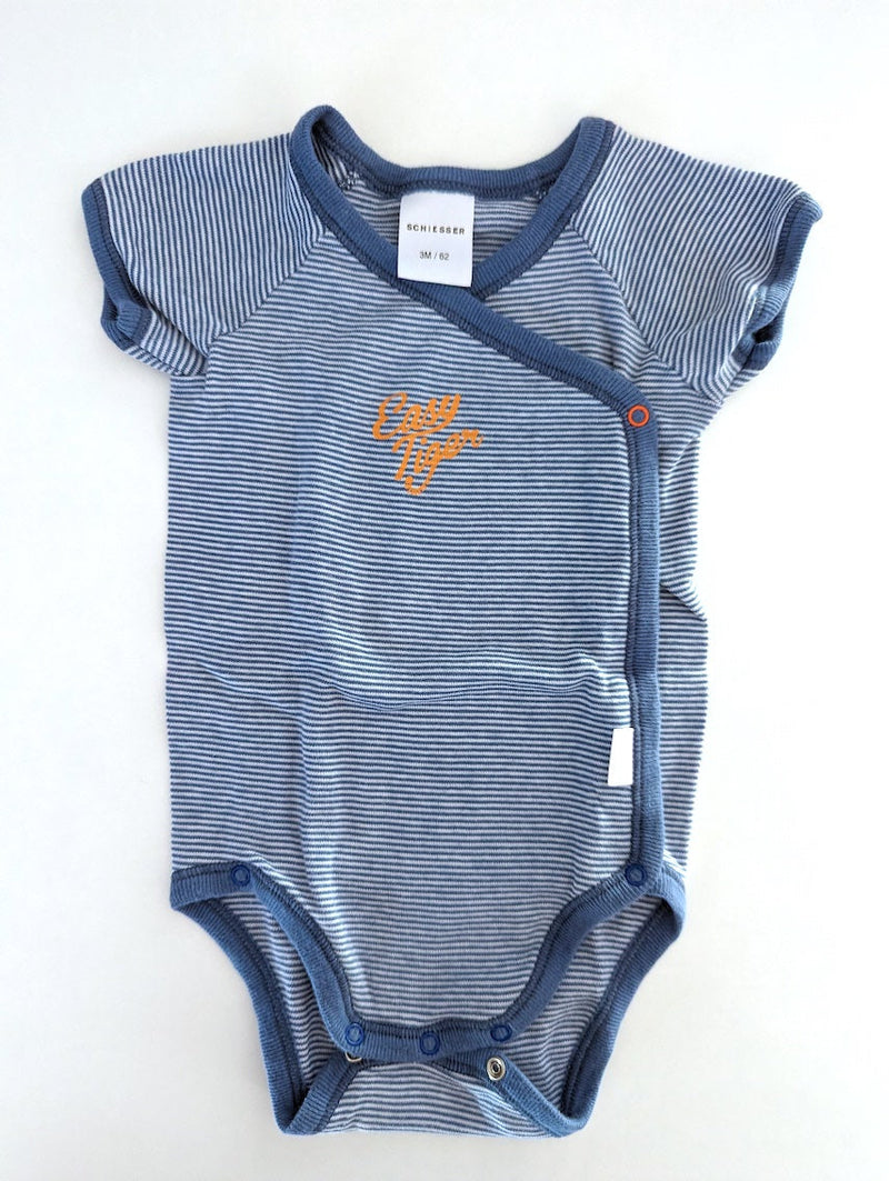 Wickelbody kurzarm - Schiesser, Unisex Gr.56