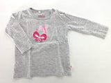 Langarmshirt, Schmetterlinge - Salt & Pepper, Mädchen Gr.68