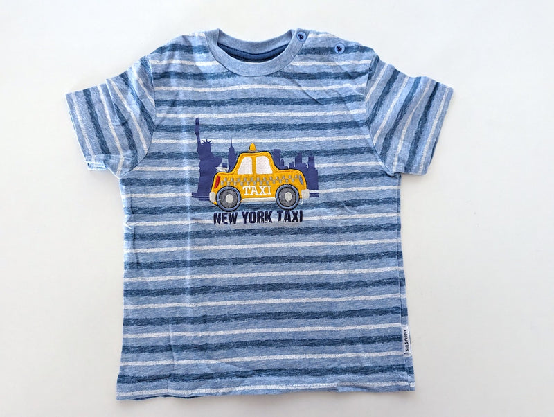 T-Shirt, New York Taxi  - Salt and Pepper Baby, Gr.86