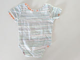 T-Shirt-/ Kurzarmbody - Pünktchen Komma, Strich, Mädchen Gr.74/80