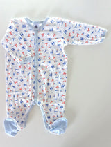 Strampler, Seefahrt - Petit Bateau, Unisex Gr.62