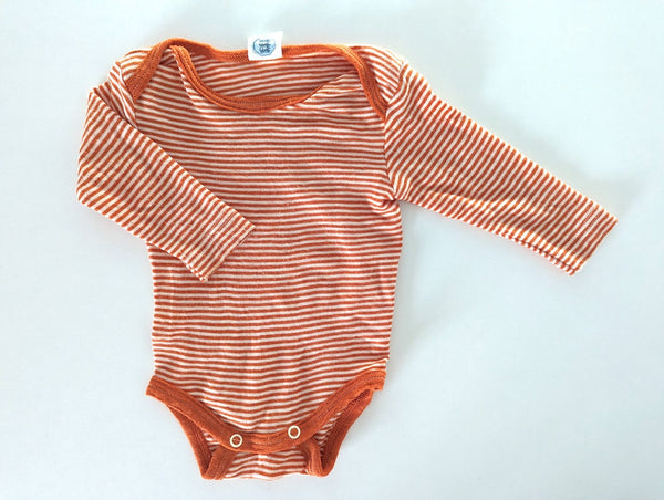 Organic Langarmbody mit Wolle-Seide - Cosilana, Unisex Gr.50/56