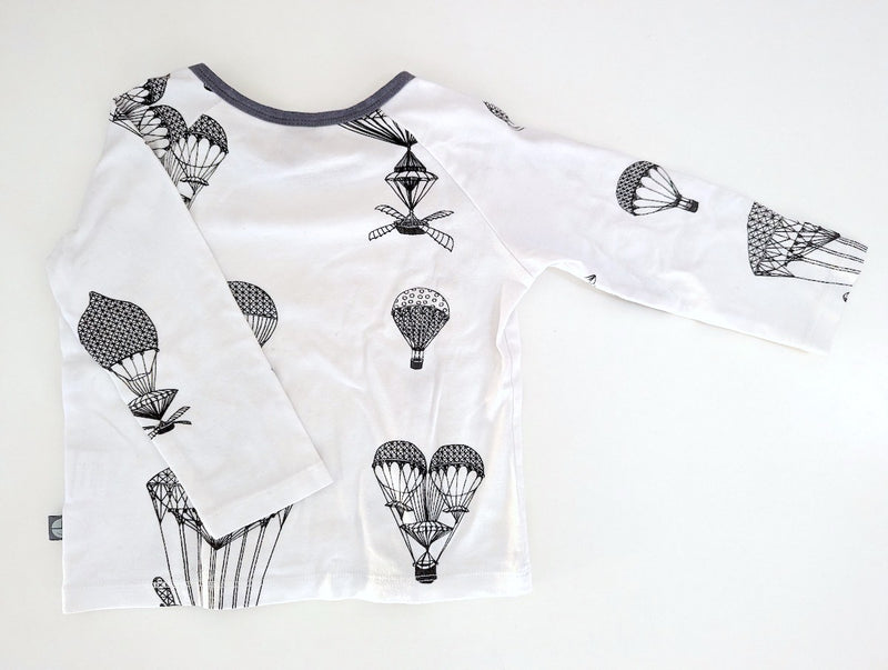 Bio Langarmshirt, Heißluftballon - Pünktchen Komma Strich, Mädchen Gr.86/92