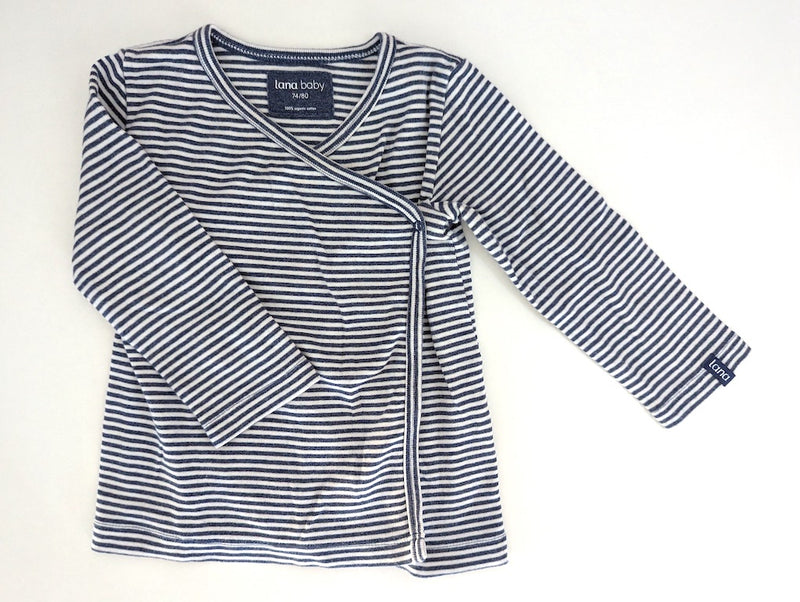 Bio Baby Wickelshirt, gestreift - Lana Baby, Unisex Gr.74/80