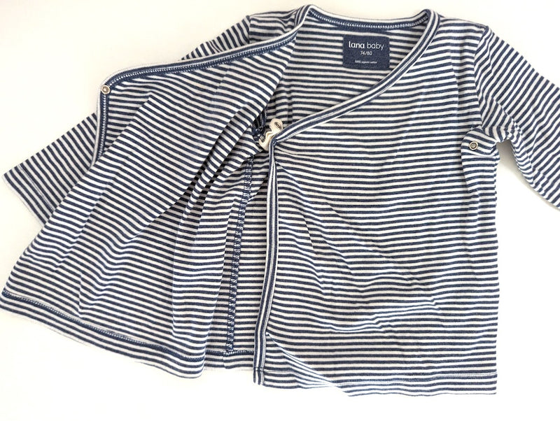 Bio Baby Wickelshirt, gestreift - Lana Baby, Unisex Gr.74/80