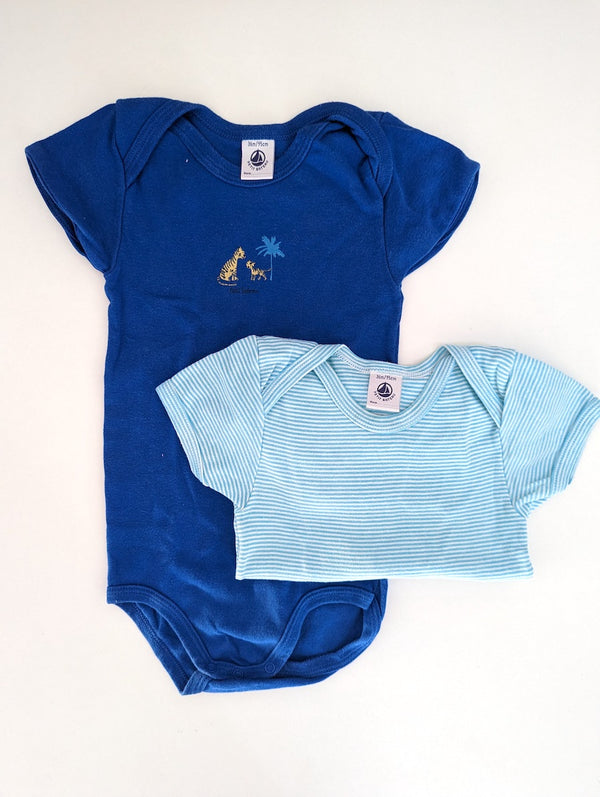 2er-Pack, Kurzarmbodys - Petit Bateau, Gr.86/92