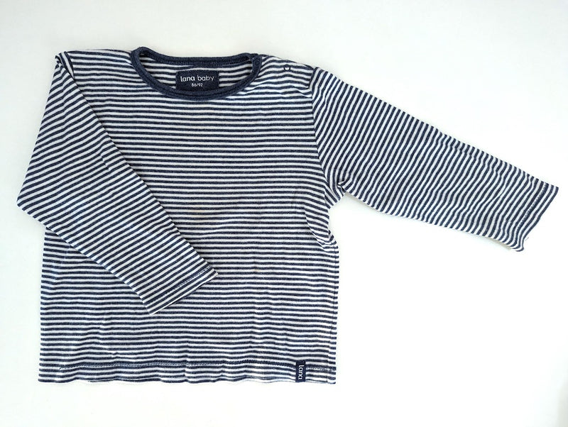 Bio Baby Langarmshirt, gestreift - Lana Baby, Unisex Gr.86/92