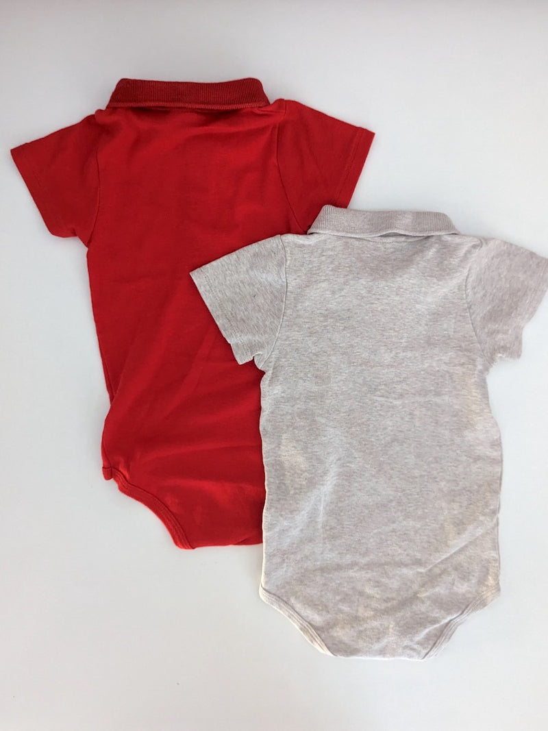 2er-Pack, Poloshirt-Bodys kurzarm - Petit Bateau, Gr.86/92