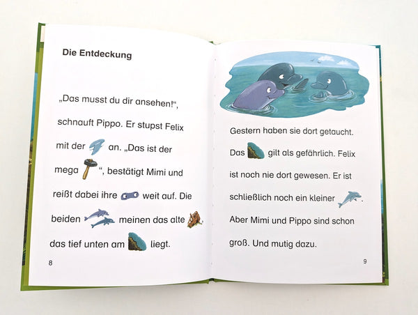 *Neuwertig* Der kleine Delfin auf Schatzsuche - Bildermaus, für Leseanfänger ab der Vorschule