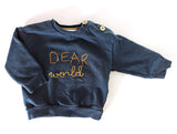 Organic Sweatshirt, Dear World - Sanettea, Junge Gr.62