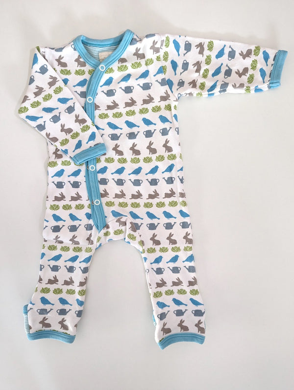 Organic Strampler, im Garten - Pigeon, Unisex Gr.50/56