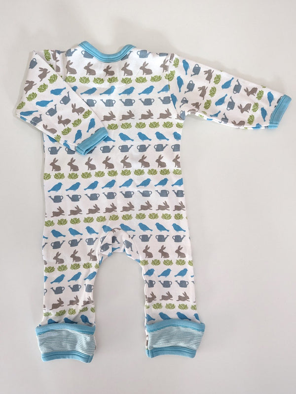Organic Strampler, im Garten - Pigeon, Unisex Gr.50/56