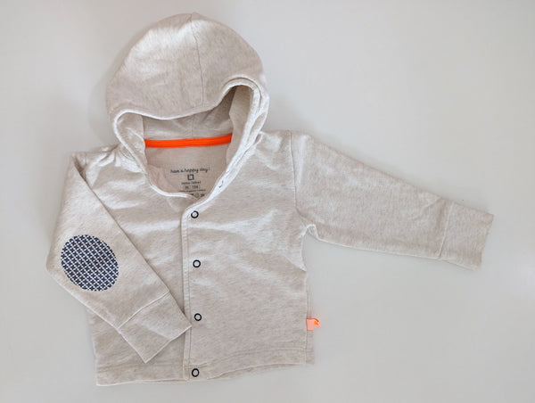 Organic Jogginganzug / Hausanzug mit Kapuze - Little Label, Mädchen Gr.86