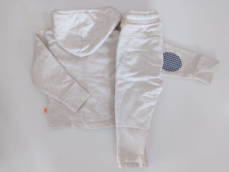 Organic Jogginganzug / Hausanzug mit Kapuze - Little Label, Mädchen Gr.86