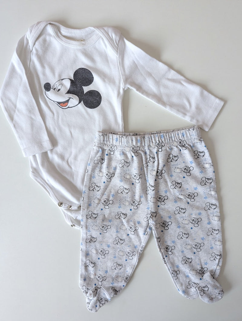 2er Set Mickey Mouse, Body mit Stoffhöschen - Mango, Junge Gr.62/68