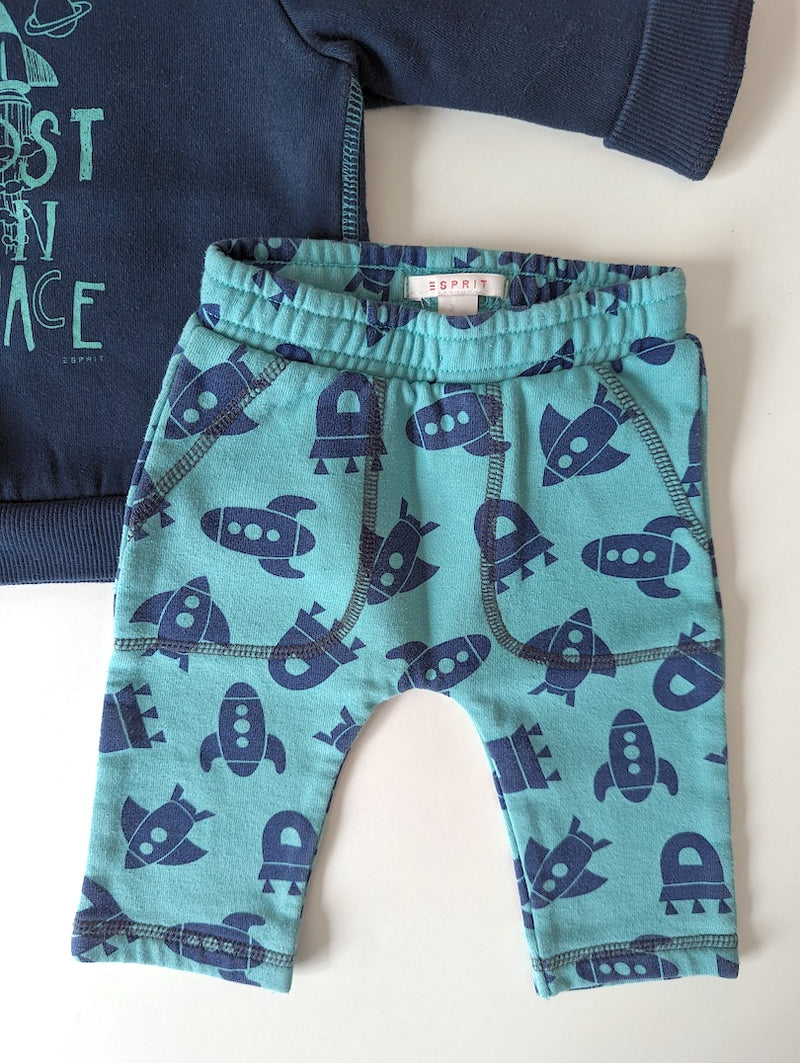 2er Set warm, Sweatshirt mit bequemer Stoffhose - Esprit, Junge Gr.62/68