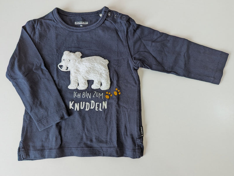 Langarmshirt, Eisbär - Staccato, Junge Gr.74