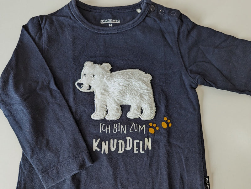Langarmshirt, Eisbär - Staccato, Junge Gr.74