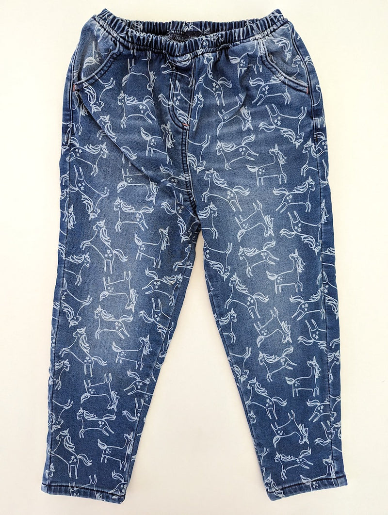 Jeans mit Einhörner - Next, Gr.110/116