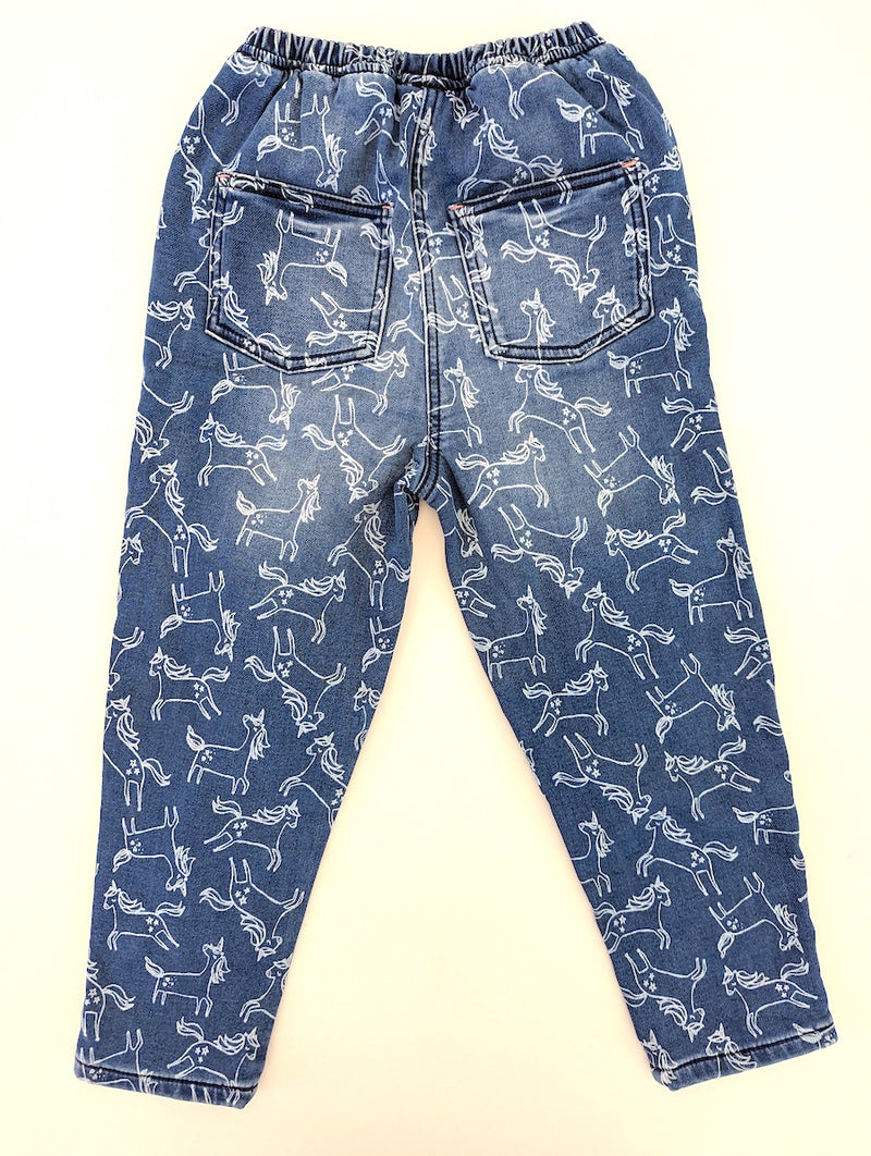 Jeans mit Einhörner - Next, Gr.110/116