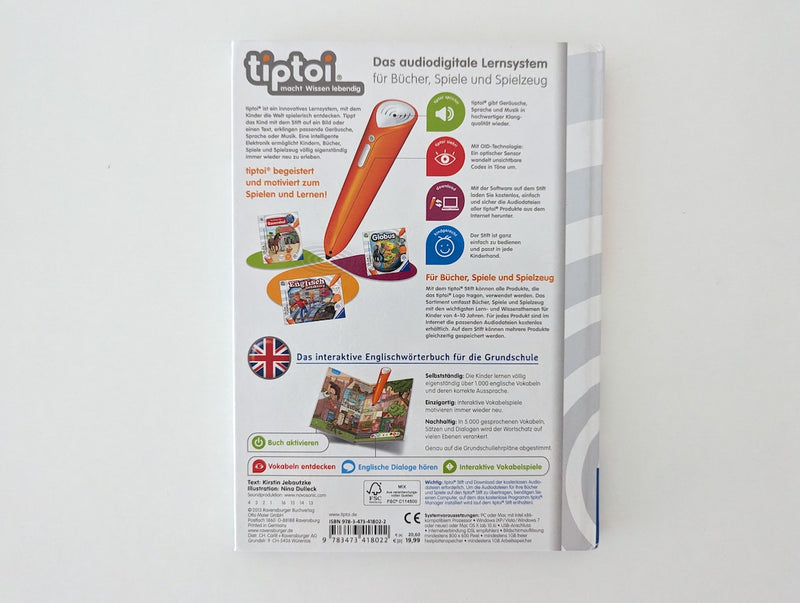*Neuwertig* Grundschulwörterbuch, Englisch - TipToi Buch, 6-10 Jahre