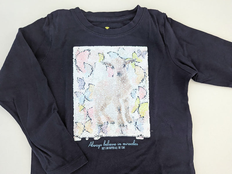 Langarmshirt mit Wendepailletten- Tom Tailor, Mädchen Gr.104/110