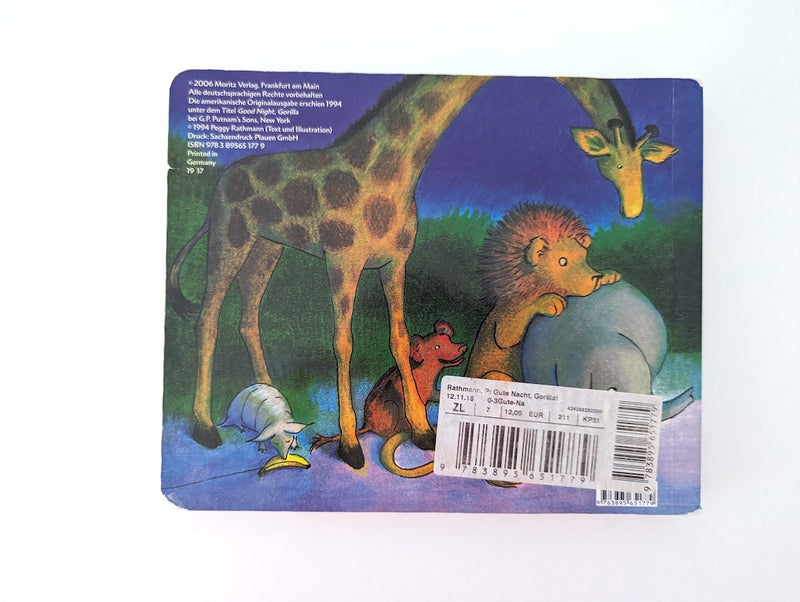 Gute Nacht, Gorilla - Moritz Verlag