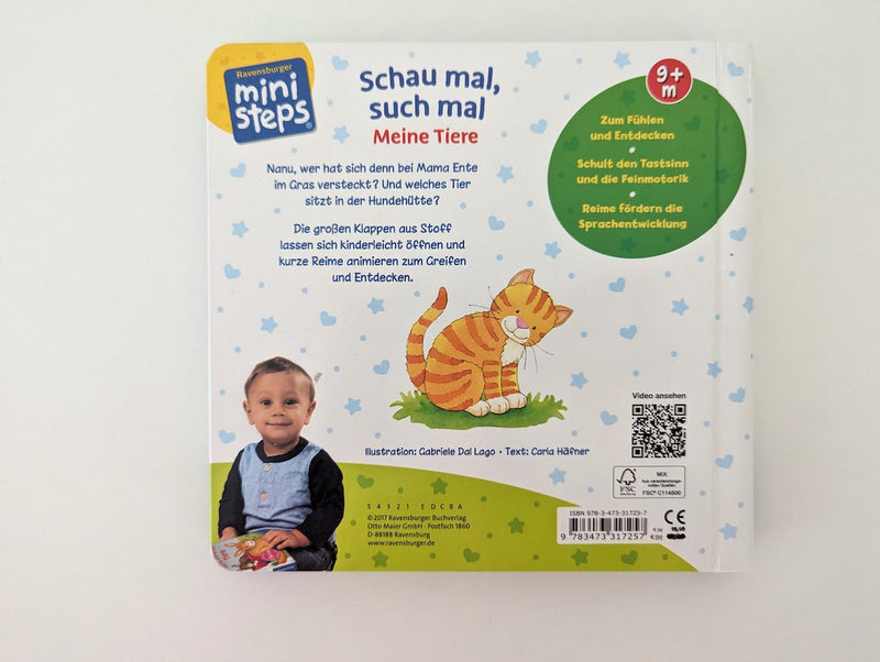 Mini Steps: Schau mal, such mal, Meine Tiere - Ravensburger, 9+ Monate