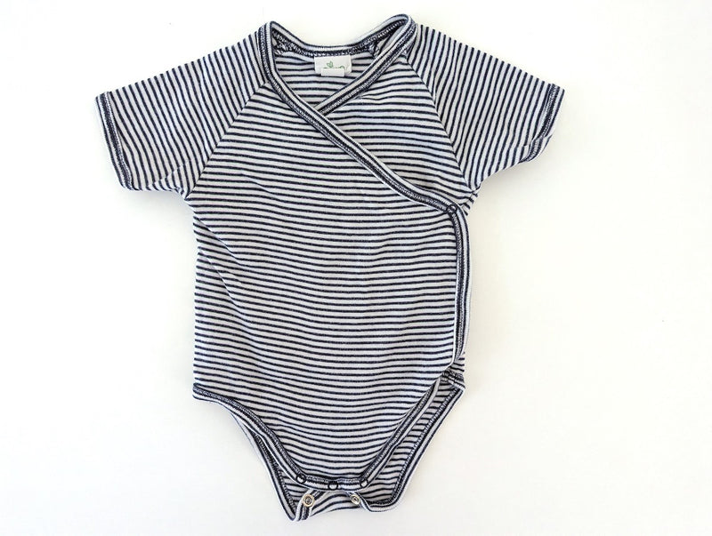 Wickelbody kurzarm - Alana, Unisex Gr.62/68