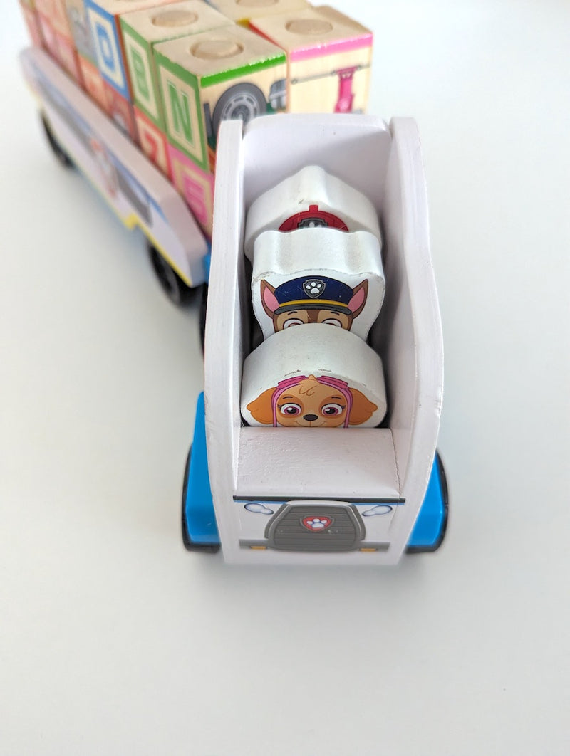 Paw Patrol, ABC Lastwagen mit Anhänger - Melissa & Doug, ab 3 Jahren