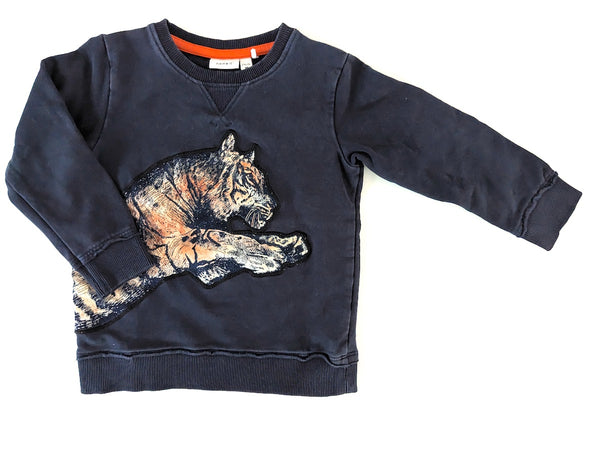 *Fundgrube* Sweatshirt mit Tiger - Name it, Mädchen Gr.86/92