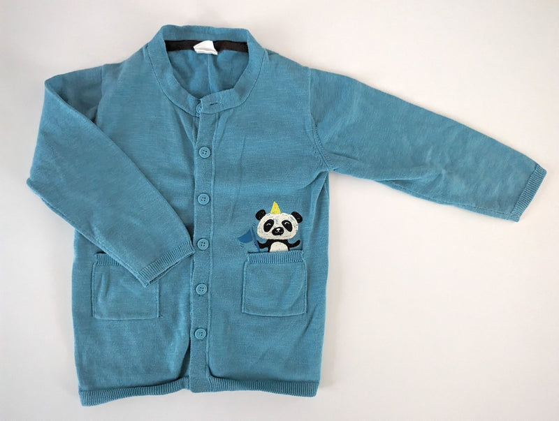 Strickjacke, Pandabär - H&M, Junge Gr.98