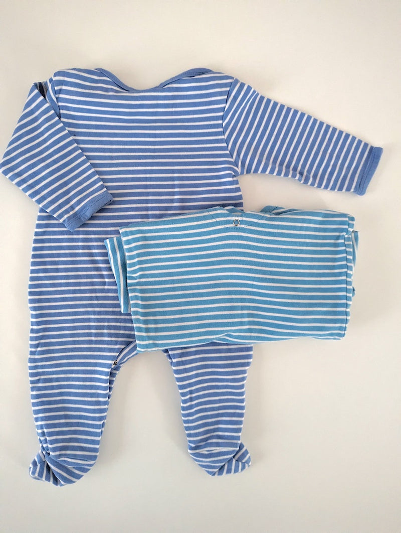 2er Set, Schlafoverall - Babyone, Unisex Gr.74