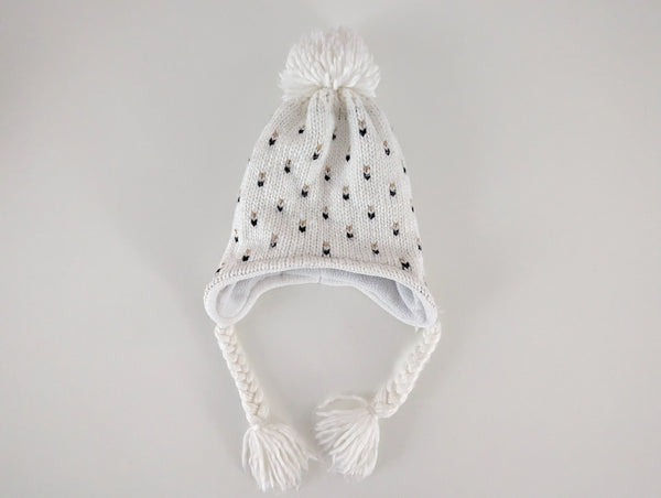 Mütze mit Ohrenschutz - Pusblu, Gr.52/53cm