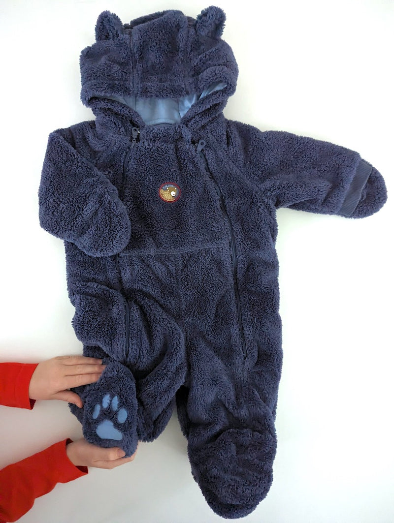 Overall aus Fleece mit Teddyohren - S.Oliver, Unisex Gr.62