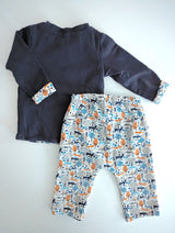 2er Set, Sweatshirt mit bequemer Stoffhose - Sense Organics, Unisex Gr.68/74