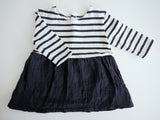 Kleid mit Musselinrock - Petit Bateau, Mädchen Gr.68/74