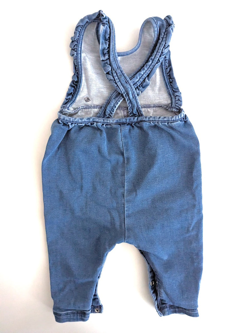 Latz-Overall - Petit Bateau, Mädchen Gr.68/74