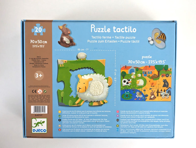 Großes Puzzle zum Ertasten - Djeco, ab 3 Jahren
