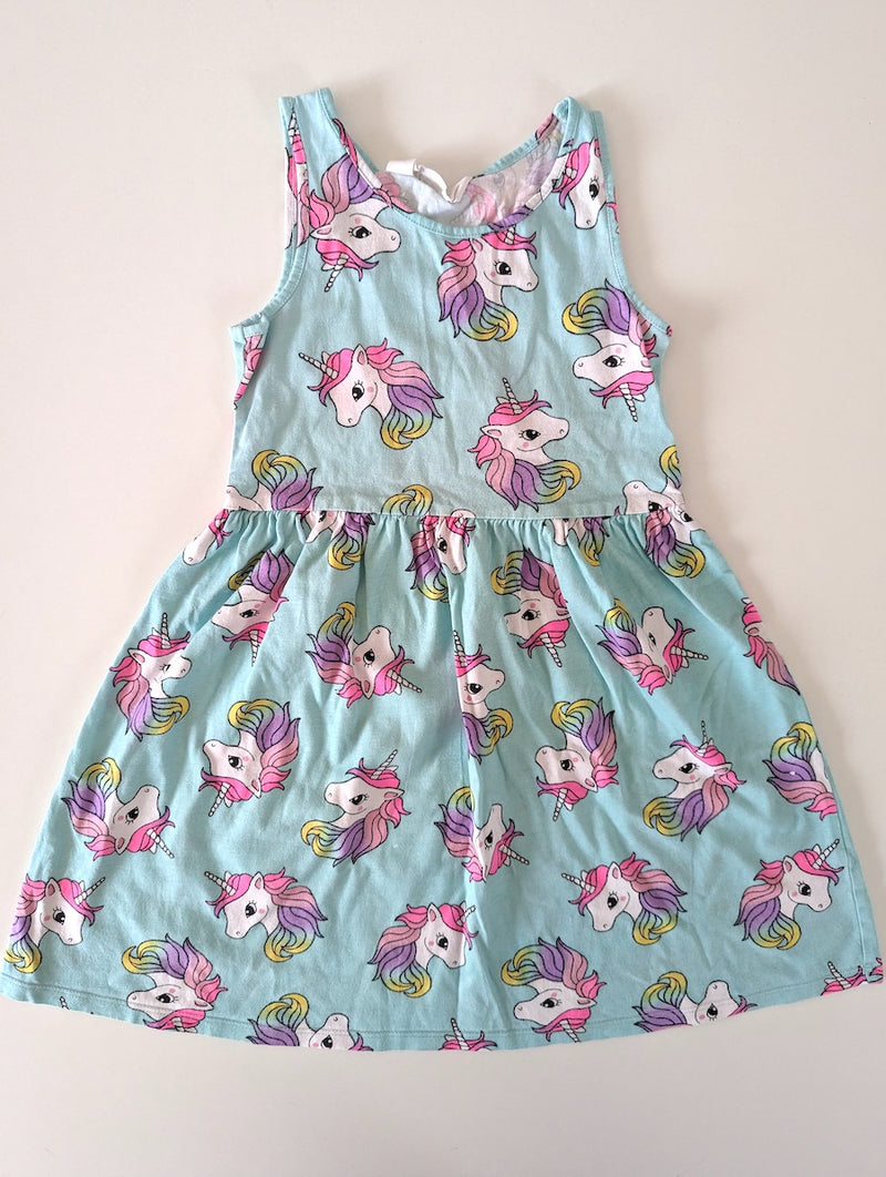 Kleid, Einhorn - H&M, Gr.122/128