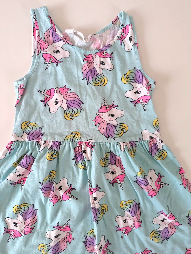 Kleid, Einhorn - H&M, Gr.122/128