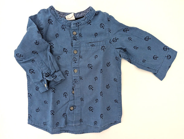 Leinen-Baumwollhemd - H&M, Junge Gr.74