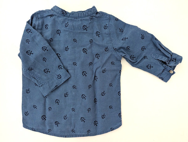 Leinen-Baumwollhemd - H&M, Junge Gr.74