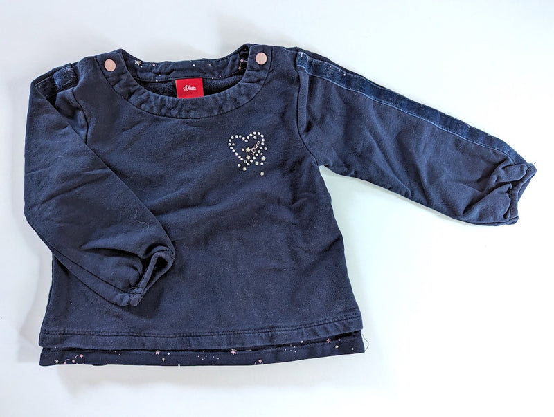 Sweatshirt, Sternenhimmel- S.Oliver, Mädchen Gr.74