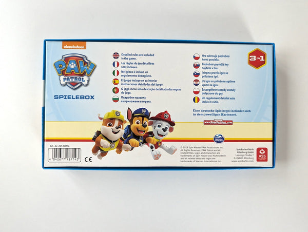 Paw Patrol, Spielebox 3in1 - Nickelodeon, ab 4 Jahre