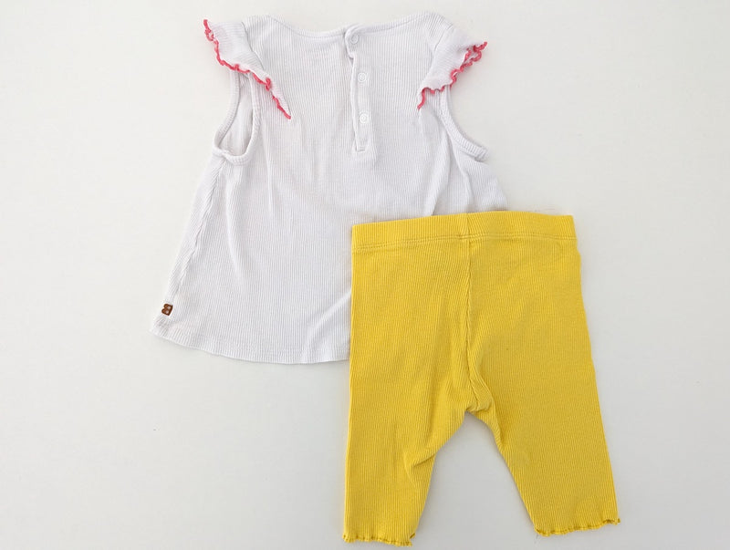 Sommer-Outfit, T-Shirt mit 7/8 Leggings - Obaibi, Mädchen Gr.74/80